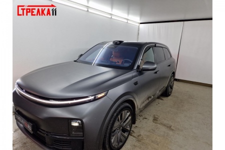 Дефлекторы боковых окон аэродинамические из 6-ти частей с хром молдингом Стрелка11 для LIXiang L7 (2023-2025) 2D248-6C.S11