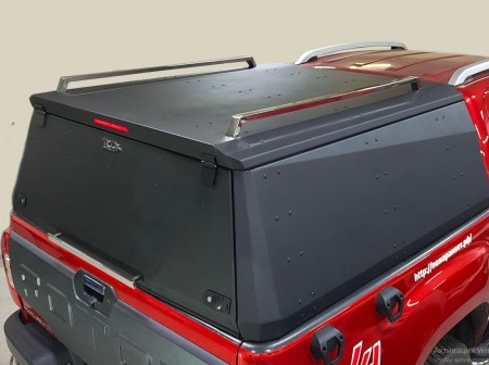 Кунг алюминиевый черный ТСС для Foton Tunland G7 (2023-2025) FOTTUNG724-06