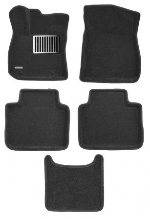 3D Коврики в салон черные Euromat3D LUX для Geely Preface (2024-2025) EM3D-001416