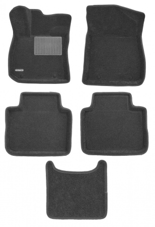 3D Коврики в салон черные Euromat3D Business для Geely Preface (2024-2025) EMC3D-001416