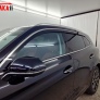 Дефлекторы боковых окон аэродинамические из 6-ти частей с хром молдингом Стрелка11 для Hongqi H5 (2023-2025)