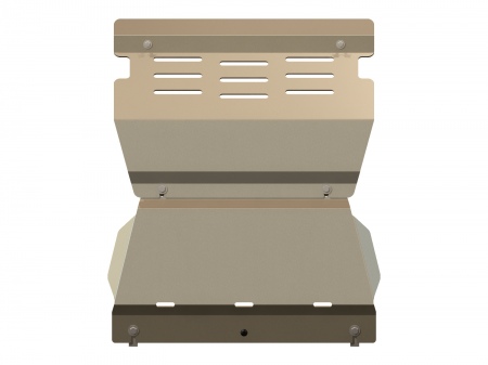 Защита картера и рулевых тяг (алюминий) Шериф для Mitsubishi Pajero (2000-2025) 14.2235