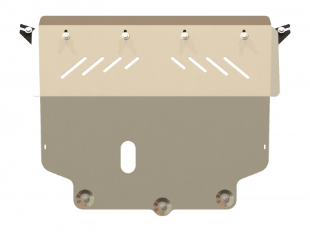 Защита картера и КПП (алюминий) Шериф для Seat Alhambra (2013-2015) 26.2422