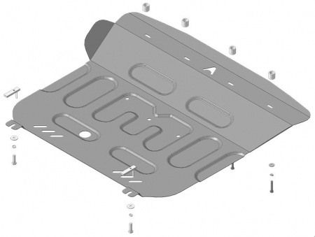 Защита картера и КПП (сталь) Автостандарт для FAW Bestune T99 (2023-2025) 53903