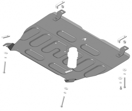 Защита картера и КПП (сталь) Автостандарт для Changan CS95 (2023-2025) 57212
