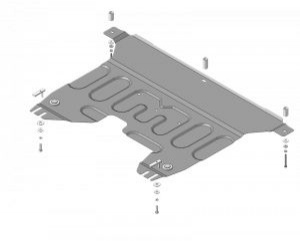 Защита картера и КПП (сталь) Motodor для KIA Cerato (2016-2018) 71009