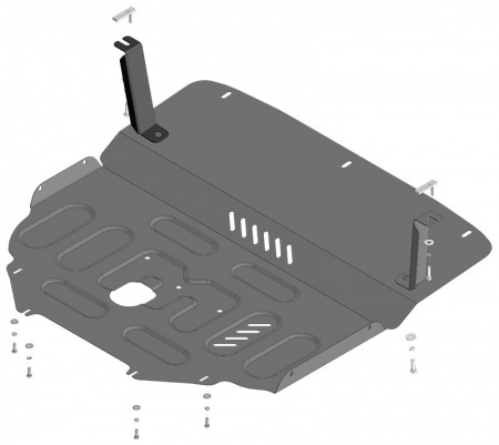 Защита картера и КПП (сталь) Motodor для Changan UNI-T (2023-2025) 77206