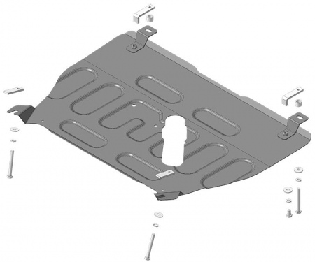 Защита картера и КПП (сталь) Motodor для Changan CS95 (2023-2025) 77212