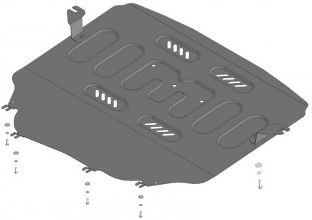 Защита картера и КПП (сталь) Motodor для Gac GS3 (2024-2025) 77805