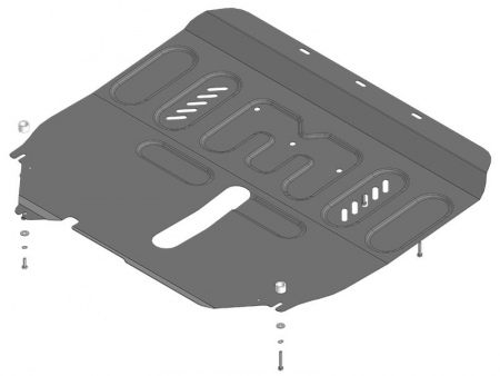 Защита картера и КПП (сталь) Motodor для Dongfeng 580 (2020-2025) 78601