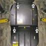 Защита картера, КПП и раздатки (сталь) Motodor Nissan Pathfinder (2004-2014)