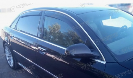 Дефлекторыбоковых окон Cobra Tuning для Audi A8 Long (2003-2010)  A13602