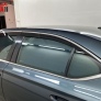Дефлекторы боковых окон аэродинамические с хром молдингом Стрелка11 для Skoda Superb (2015-2024)