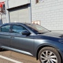 Дефлекторы боковых окон аэродинамические с хром молдингом Стрелка11 для Skoda Superb (2015-2024)
