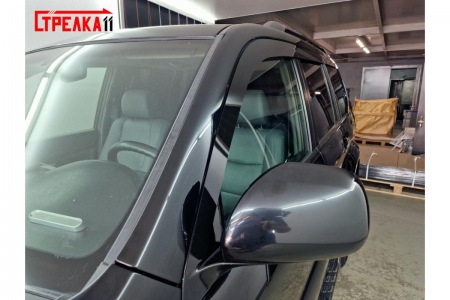 Дефлекторы боковых окон аэродинамические из 6-ти частей Стрелка11 для Toyota Land Cruiser Prado (2002-2009) 2D213-6.S11