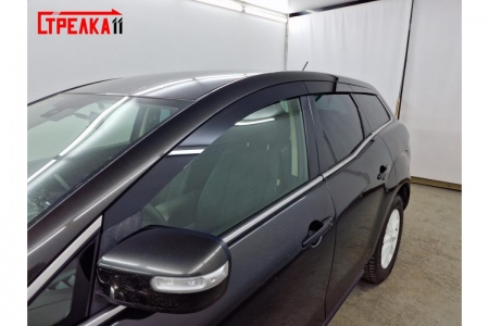 Дефлекторы боковых окон аэродинамические из 6-ти частей Стрелка11 для Mazda CX-7 (2006-2013) 2D307-6.S11