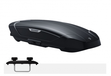 Бокс багажный на крышу Broomer Venture L черный текстурный с дополнительным усилителем 01.146.02