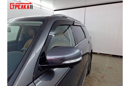 Дефлекторы боковых окон аэродинамические из 6-ти частей Стрелка11 для Changan CS95 (2020-2025) 2D218-6.S11