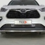 Защита переднего бампера 60,3 мм ТСС для Toyota Highlander (2020-2025)