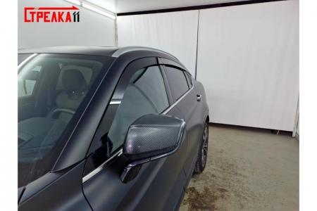 Дефлекторы боковых окон аэродинамические из 6-ти частей Стрелка11 для Knewstar 001 (2024-2025) 2D214-6.S11