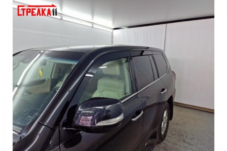 Дефлекторы боковых окон аэродинамические из 6-ти частей Стрелка11 для Lexus LX (2015-2022) 2D335-6.S11