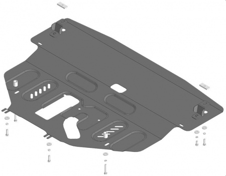 Защита картера и КПП (сталь) Motodor для KGM Torres (2024-2025) 72801