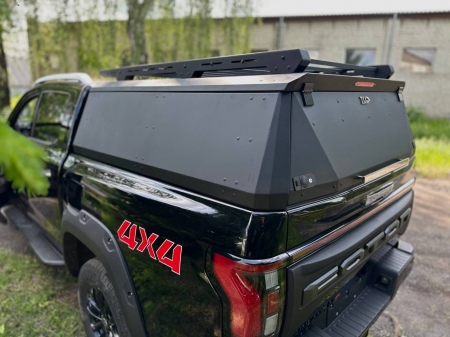 Кунг алюминиевый черный ТСС для Foton Tunland V9 дизель (2025-) FOTTUNV925-01BLACK