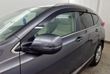 Дефлекторы боковых окон аэродинамические из 6-ти частей Стрелка11 для Honda CR-V (2017-2022) 2D382-6.S11