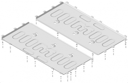 Защита батареи (алюминий) Motodor для Voyah Free (2024-2025) 348603