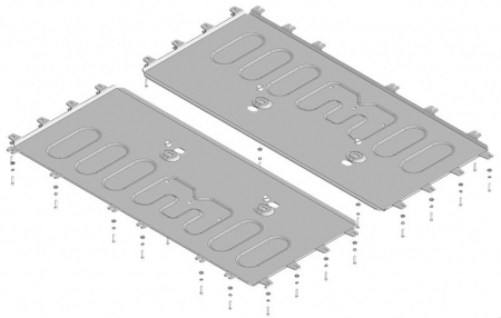 Защита батареи (алюминий) Motodor для Voyah Dream (2021-2025) 348608