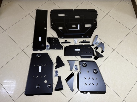 Комплект защит (сталь) Автощит для Geely Monjaro (2023-2025) RSA7416,RSA7417,RSA7418,RSA7420