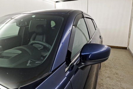 Дефлекторы боковых окон аэродинамические из 6-ти частей Стрелка11 для Mazda CX-9 (2017-2025) 2D413-6.S11