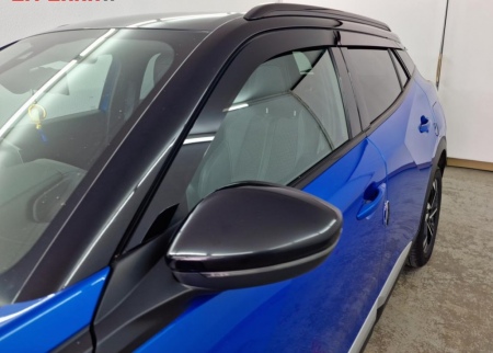 Дефлекторы боковых окон аэродинамические из 6-ти частей Стрелка11 для Peugeot 2008 (2020-2026) 2D352-6.S11