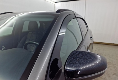 Дефлекторы боковых окон аэродинамические из 6-ти частей Стрелка11 для Citroen DS7 (2017-2026) 2D362-6.S11