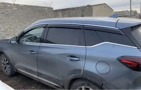 Дефлекторы боковых окон из 6-ти частей Cobra Tuning для Chery Tiggo 7 Pro (2020-2022) C22120+C22120(3)