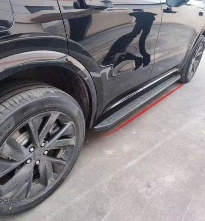 Пороги алюминиевые OEM Style черные для GAC GS8 (2023-2025) 89683