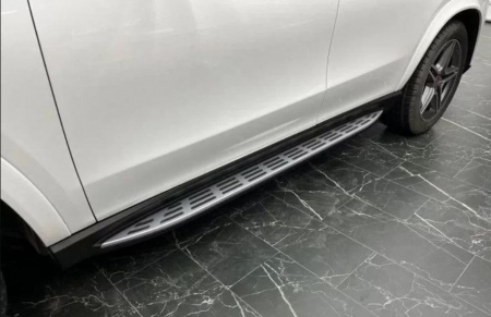 Пороги алюминиевые OEM Style для Geely Atlas (2023-2026) 89691