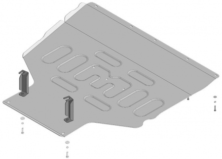 Защита топливного бака (алюминий) Motodor для Lynk&Co 900 (2025-2026) 344204