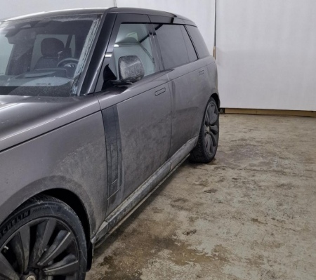 Дефлекторы боковых окон аэродинамические из 6-ти частей Стрелка11 для Land Rover Range Rover long (2021-2026) 2D449-6.S11