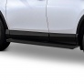 Пороги алюминиевые Slim Rival черные для Toyota RAV4 (2012-2019)