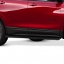 Пороги алюминиевые Slim Rival черные для Chevrolet Equinox (2021-2026)
