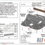 Защита картера и КПП (сталь) Alfeco Renault Arkana (2019-2024)