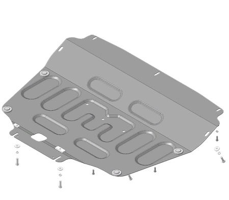 Защита картера и КПП усиленная (сталь) Motodor для Jaecoo J7 (2023-2025) 79002