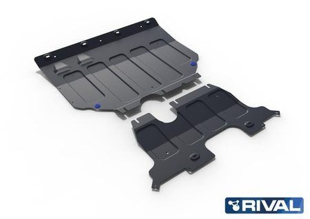 Защита картера и КПП (сталь) Rival Volkswagen Teramont (2018-2023) 111.5861.1