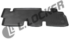 Коврик в салон полимерный 3-й ряд сидений 3D LLocker Volkswagen Caravelle Long (2003-2020) 0201040101