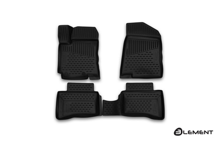 Коврики в салон полимерные 3D Kia Rio хэтчбек (2014-2017) ELEMENT3D2554210k