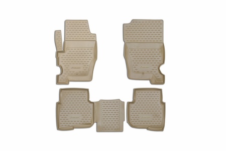 Коврики в салон полимерные Element Land Rover Discovery бежевые (2009-2013) NLC.28.05.212h