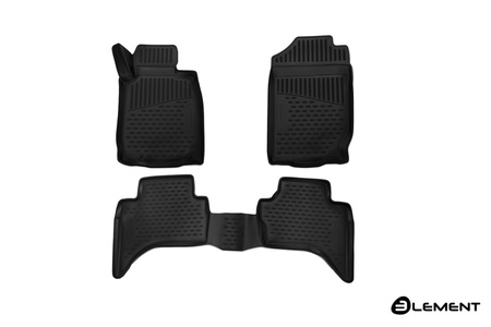 Коврики в салон полимерные 3D Mitsubishi L200 (2015-2019) ELEMENT3D3501210