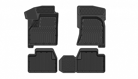 Коврики в салон полимерные 3D Standart Lada Priora (2010-2019) LD.PR.01002