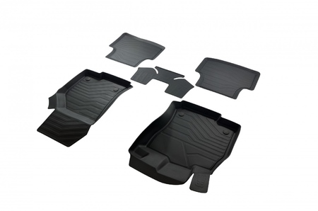 Коврики в салон резиновые SRTK LUX для Volkswagen Jetta (2020-2025) 3D.W.JET.18G.02X55